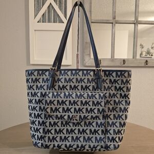 Michael Kors Navy Blue Tote Bag